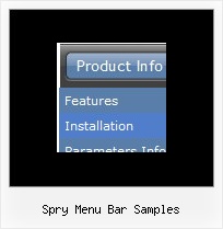 Spry Menu Bar Samples Javascript Flyout Menus