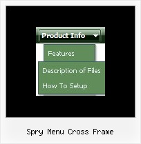 Spry Menu Cross Frame Relative Position Drop Down Menus