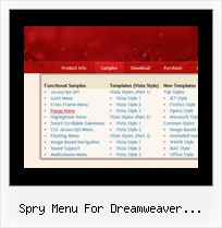 Spry Menu For Dreamweaver Rapidshare Simple Menu Example
