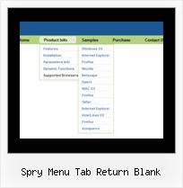 Spry Menu Tab Return Blank Flat Select Style Dhtml