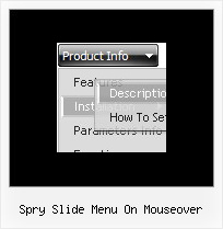 Spry Slide Menu On Mouseover Javascript Collapsible Navigation