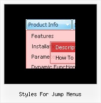 Styles For Jump Menus Relative Position Expanding Menus