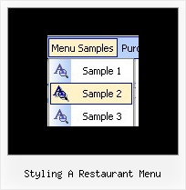 Styling A Restaurant Menu Navigation Menu Bar