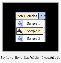 Styling Menu Subfolder Indexhibit Drop Down Menus Of States