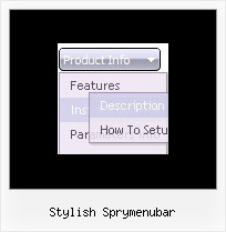 Stylish Sprymenubar Dhtml Dynamic Dropdown Menu