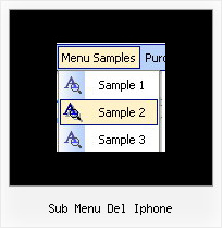 Sub Menu Del Iphone Menu Javascript Relative Position