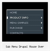Sub Menu Drupal Mouse Over Popup Menu Style