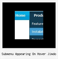 Submenu Appearing On Hover Jimdo Menus For Web Pages