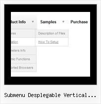 Submenu Desplegable Vertical Javascript Horizontal Css Navigation