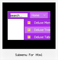 Submenu For Html Javascript Menu Bars