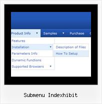 Submenu Indexhibit List Menus