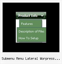 Submenu Menu Lateral Worpress Desplegable Collapsible Menu Maker