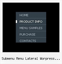 Submenu Menu Lateral Worpress Desplegable 3d Menu Bar Icons