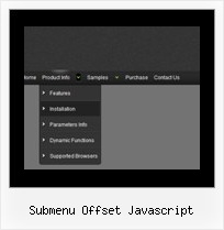 Submenu Offset Javascript Cascading Javascript