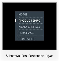 Submenus Con Contenido Ajax Collapsible Dhtml Menu