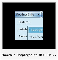 Submenus Desplegables Html On Mouse Move Menu On Mouse Over En Javascript