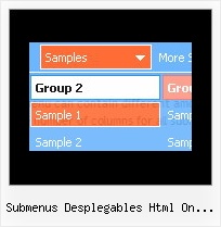 Submenus Desplegables Html On Mouse Move Tab On Web Page Dhtml