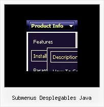 Submenus Desplegables Java On Mouse Over Menu