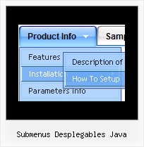 Submenus Desplegables Java Web Bar Images