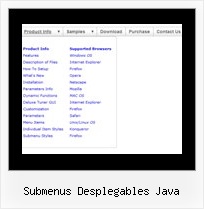 Submenus Desplegables Java Pull Down Html