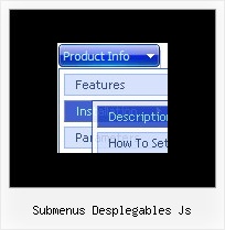 Submenus Desplegables Js Html Menu Bar Frame