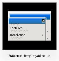 Submenus Desplegables Js Javascript Menue Horizontal