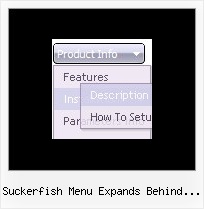 Suckerfish Menu Expands Behind Flash Object Expanding Menu Script