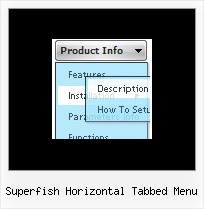 Superfish Horizontal Tabbed Menu Dhtml And Hover Menu