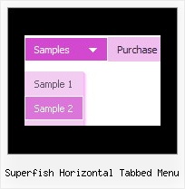 Superfish Horizontal Tabbed Menu Css Navigation Buttons