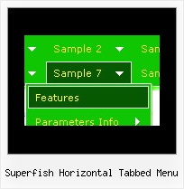 Superfish Horizontal Tabbed Menu Gratis Menu Buttons