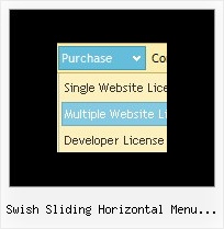 Swish Sliding Horizontal Menu Gallery Mouse Over Html Menu