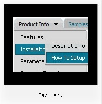 Tab Menu Javascript Vertical Navigation Bar