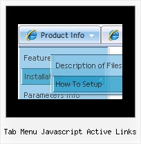 Tab Menu Javascript Active Links Dynamic Menus In Javascript And Html