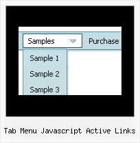 Tab Menu Javascript Active Links Multiple Mouseover
