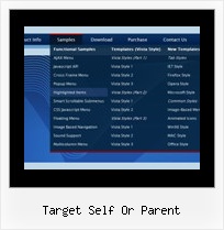 Target Self Or Parent Menu Maker Horizontal Frame
