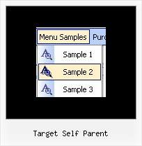 Target Self Parent Expandable Vertical Menu