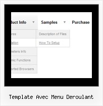 Template Avec Menu Deroulant Dhtml Menu Vertical