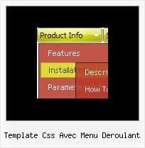 Template Css Avec Menu Deroulant Html Popup Menus