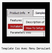 Template Css Avec Menu Deroulant Fade Javascript Menu