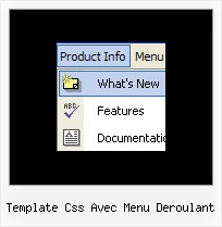 Template Css Avec Menu Deroulant Dhtml Menu