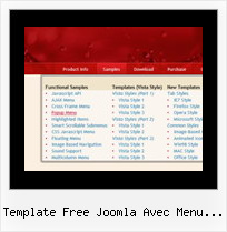 Template Free Joomla Avec Menu Deroulant Rollover Menu Sample
