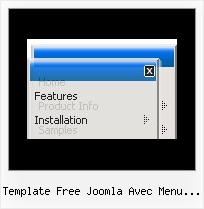 Template Free Joomla Avec Menu Deroulant Javascript Mouseover Drop Menu