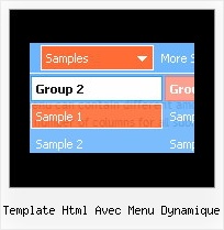 Template Html Avec Menu Dynamique Web Page Menu Bars