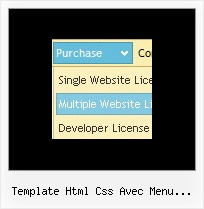 Template Html Css Avec Menu Deroulant Simple Menu Tutorial