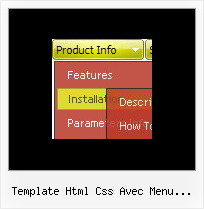 Template Html Css Avec Menu Deroulant Html Coding For Drop Down Menu