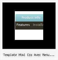 Template Html Css Avec Menu Deroulant Mouse Over Menu Effect