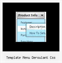 Template Menu Deroulant Css Crear Menu En Javascript
