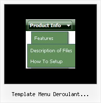 Template Menu Deroulant Horizontal Flash Javascript Moving Menu
