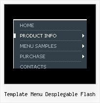 Template Menu Desplegable Flash Horizontal Navigation Scripts