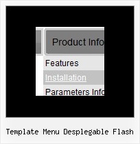 Template Menu Desplegable Flash Javascript Web Menu Pulldown